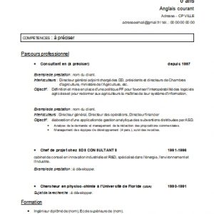 MODELES DE DOCUMENTS – EMPLOI <b><i>(gratuit)</i></b>