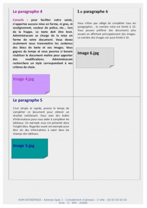 Brochure personnalisée