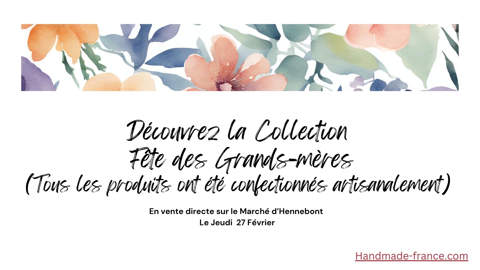 Entreprise Individuelle - Boutique en ligne : handmade-france.com