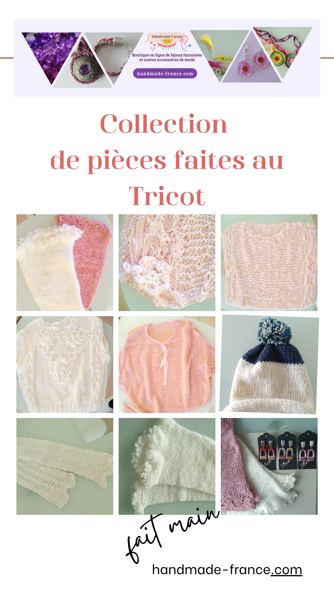 Entreprise Individuelle - Boutique en ligne : handmade-france.com