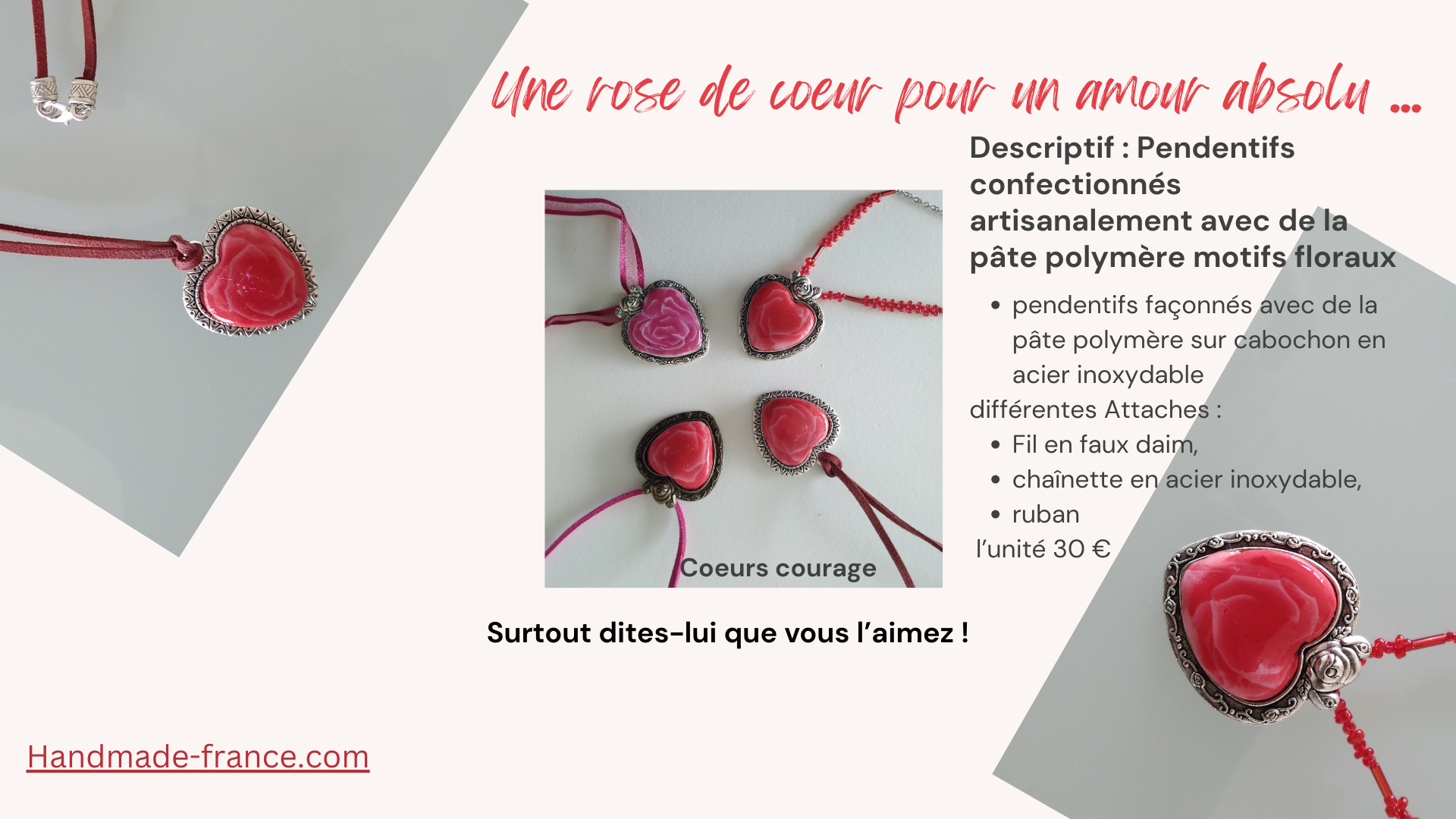 Entreprise Individuelle - Boutique en ligne : handmade-france.com