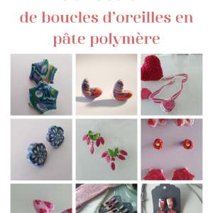 Collection de boucles d'oreilles en pâte polymère