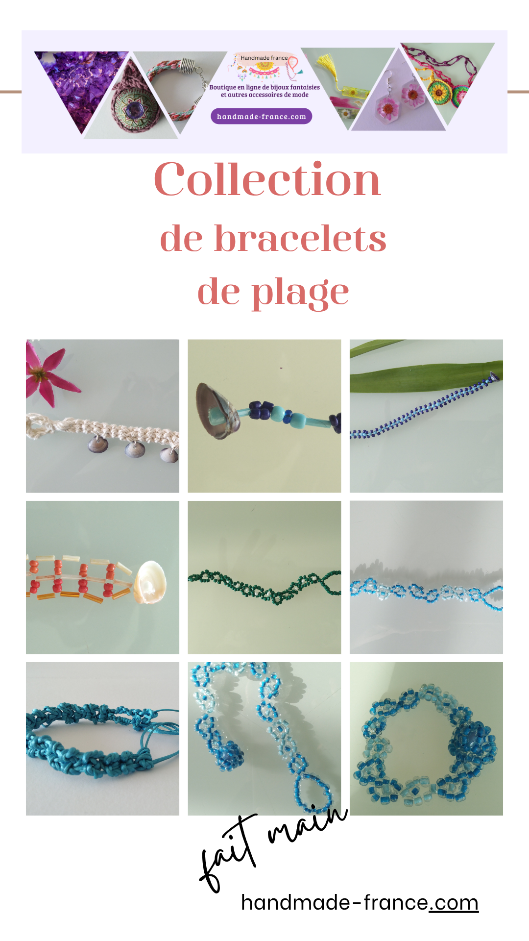 Entreprise Individuelle - Boutique en ligne : handmade-france.com